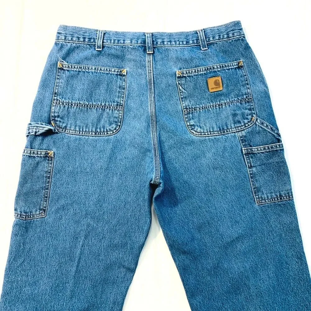 Vtg Carhartt Carpenter Original Dungaree Fit Jeans 36x30.5 Workwear Medium EUC‎